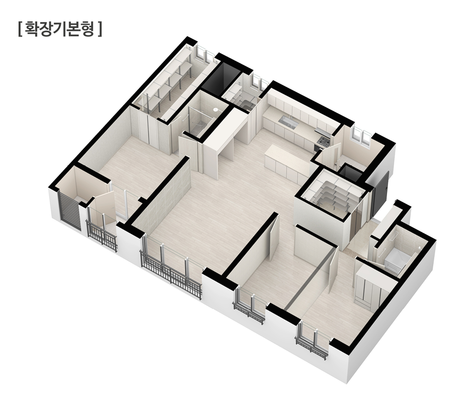 84㎡ 입체 평면도(확장기본형)